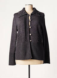 Gilet manches longues coupe cintrée gris CHASSAGNARD femme