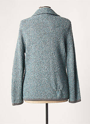 Gilet manches longues stretch bleu LUCIA femme
