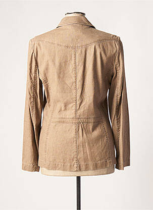 Veste casual poches marron BRUNO SAINT HILAIRE femme