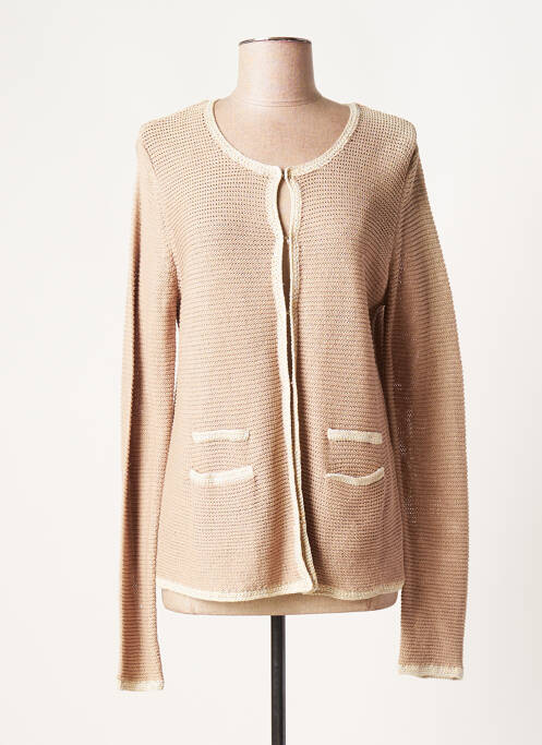 Gilet manches longues stretch beige GERARD DAREL femme
