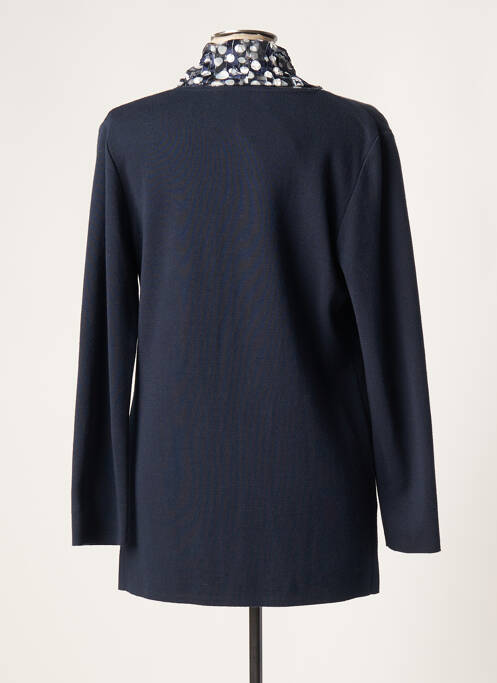 Gilet manches longues bleu CHASSAGNARD pour femme