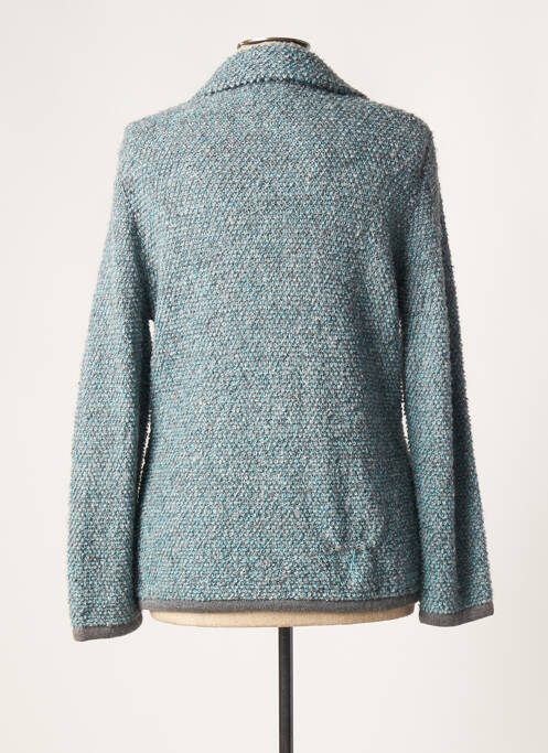 Gilet manches longues bleu LUCIA pour femme