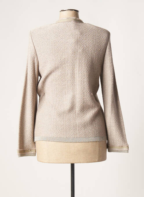 Gilet manches longues marron LUCIA pour femme