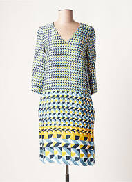 Robe mi-longue manches 3/4 manches 3/4 bleu ESPRIT femme