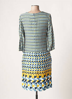 Robe mi-longue manches 3/4 manches 3/4 bleu ESPRIT femme