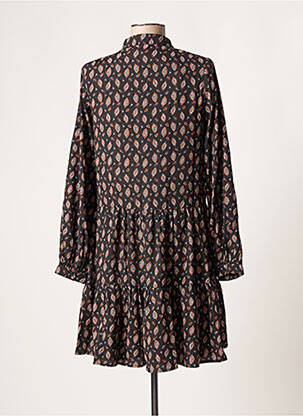 Robe courte manches longues manches longues noir MOLLY BRACKEN femme
