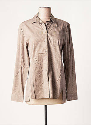 Chemisier coupe cintrée manches longues marron SOMMERMANN femme
