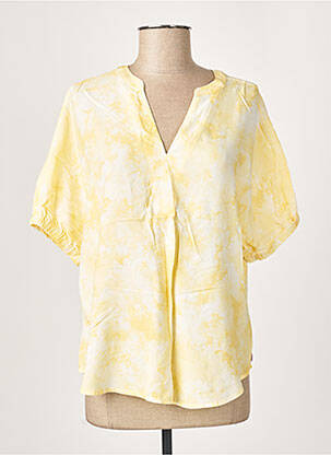 Blouse manches courtes manches courtes jaune STREET ONE femme