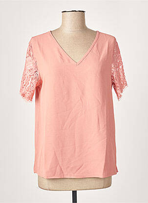 Blouse manches courtes manches courtes rose M & G MONOGRAM femme