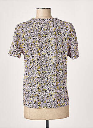 Blouse imprimé fleurs manches courtes violet EDC femme