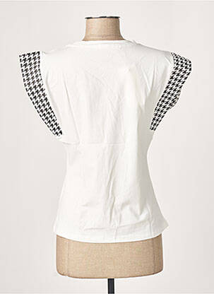 Top stretch manches courtes blanc J&H FASHION femme