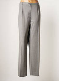 Pantalon droit stretch taille normale gris BRUNO SAINT HILAIRE femme