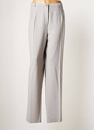 Pantalon droit stretch taille normale gris BRUNO SAINT HILAIRE femme