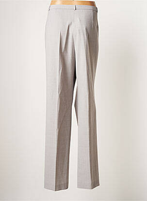 Pantalon droit stretch taille normale gris BRUNO SAINT HILAIRE femme