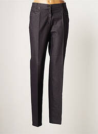 Pantalon droit stretch taille normale bleu DIANA GALLESI femme
