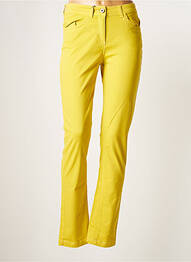 Pantalon slim stretch taille normale jaune ESPRIT DE LA MER femme