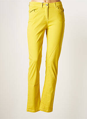 Pantalon slim stretch taille normale jaune ESPRIT DE LA MER femme