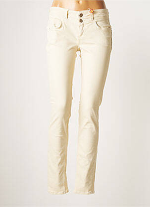 Pantalon slim stretch taille normale beige STREET ONE femme