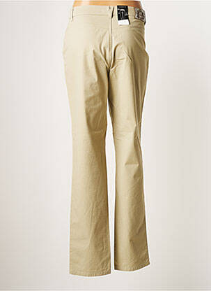 Pantalon droit stretch taille normale beige BRUNO SAINT HILAIRE femme