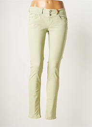 Pantalon slim taille basse taille basse vert STREET ONE femme