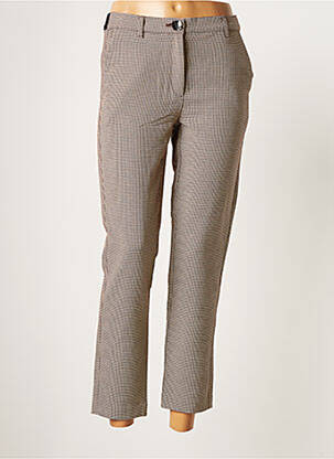 Pantalon 7/8 stretch taille normale marron CHATTAWAK femme