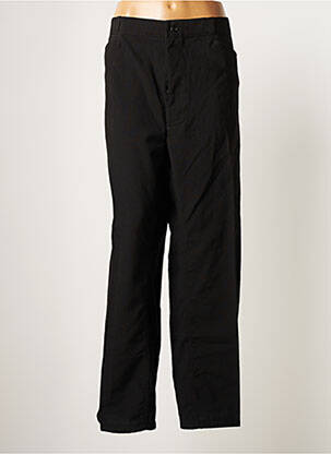 Pantalon droit tissage popeline taille normale noir VÊTRA homme