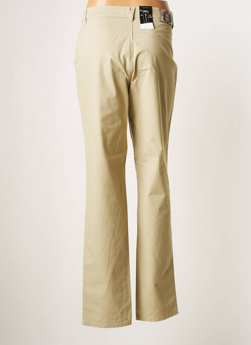 Pantalon droit beige BRUNO SAINT HILAIRE pour femme