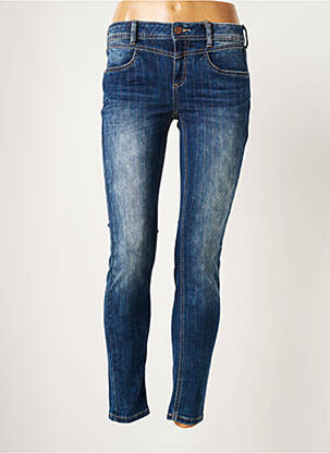 Jeans coupe slim broderie rivets taille normale bleu STREET ONE femme