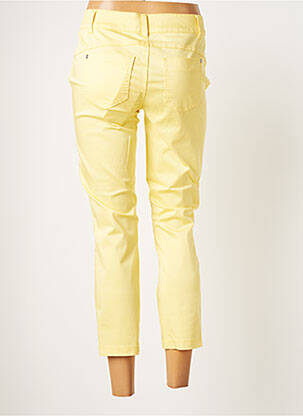 Pantacourt stretch taille normale jaune STREET ONE femme
