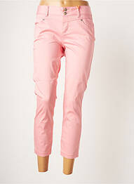 Pantacourt stretch taille normale rose STREET ONE femme