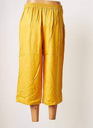 Pantacourt taille élastique jaune JULIE GUERLANDE femme