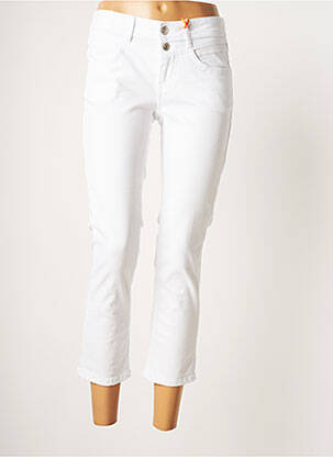 Pantacourt stretch taille normale blanc STREET ONE femme
