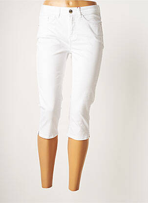 Corsaire stretch taille normale blanc STREET ONE femme