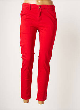 Pantalon chino rouge CHATTAWAK pour femme