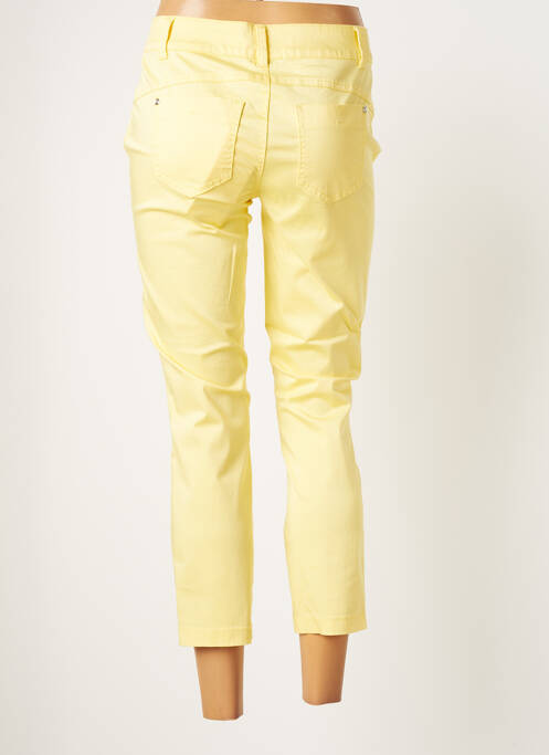 Pantacourt stretch taille normale jaune STREET ONE femme