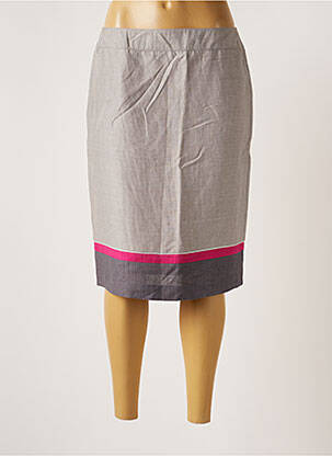 Jupe mi-longue taille normale gris FRANK WALDER femme