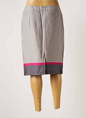 Jupe mi-longue taille normale gris FRANK WALDER femme