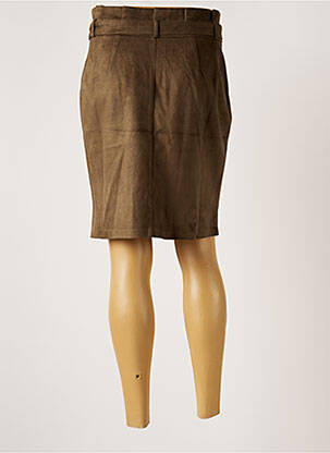 Jupe mi-longue taille normale vert GEISHA femme