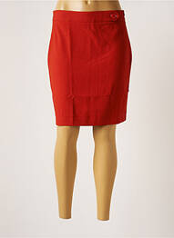 Jupe courte fermeture zip latéral orange MOLLY BRACKEN femme