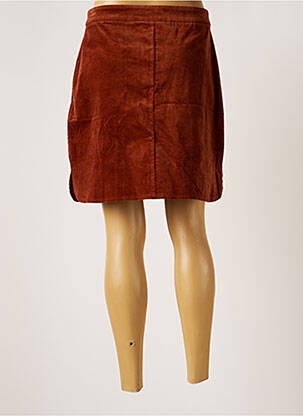 Jupe courte taille haute marron CHATTAWAK femme