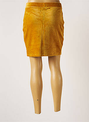 Jupe courte taille élastique jaune EDC BY ESPRIT femme