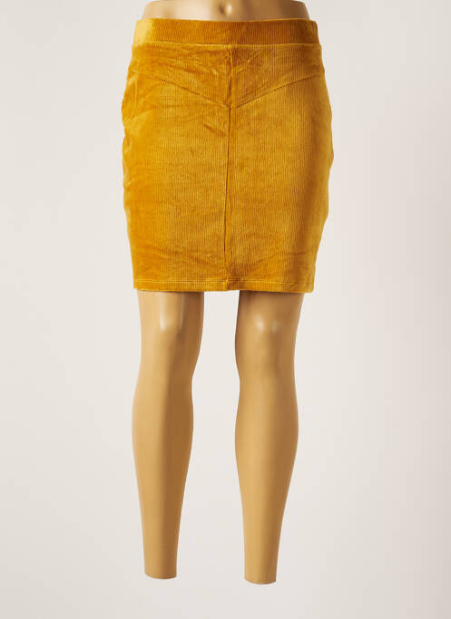 Jupe courte taille élastique jaune EDC BY ESPRIT femme