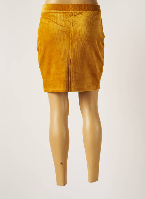 Jupe courte taille élastique jaune EDC BY ESPRIT femme