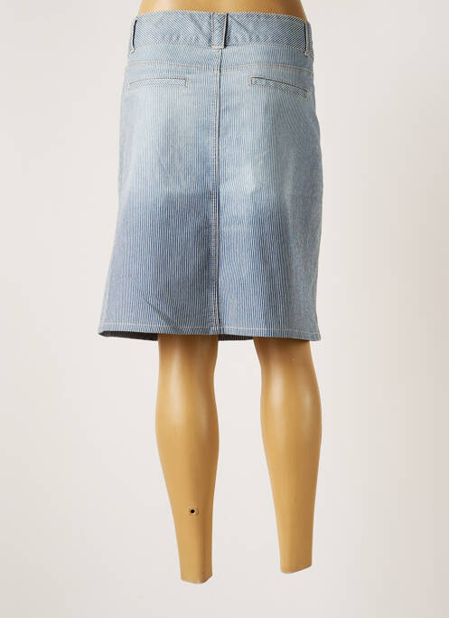 Jupe mi-longue coupe droite bleu NYDJ femme