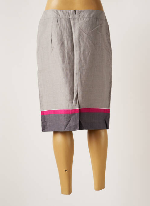 Jupe mi-longue gris FRANK WALDER pour femme