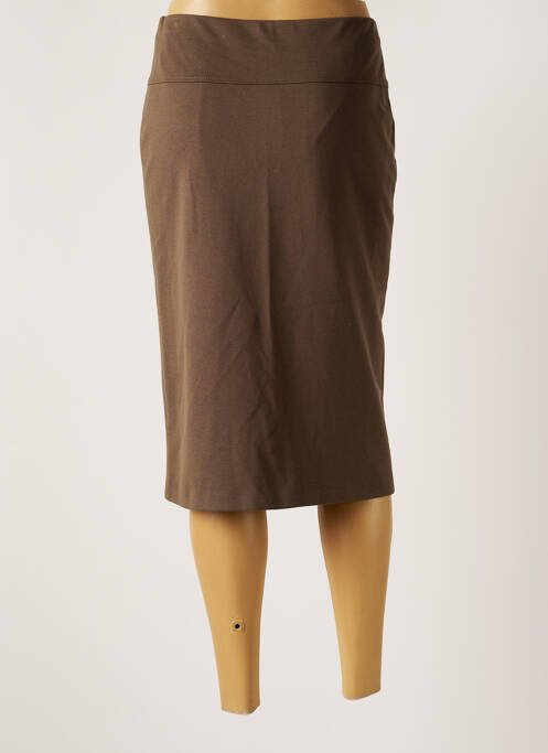 Jupe mi-longue vert LUCIA pour femme