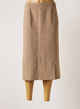Jupe mi-longue taille haute beige PAUPORTÉ femme