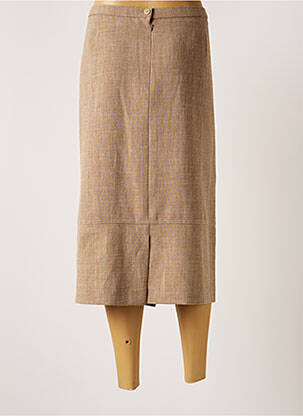 Jupe mi-longue taille haute beige PAUPORTÉ femme