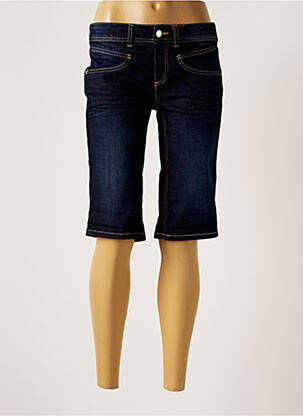 Bermuda coupe droite taille basse bleu STREET ONE femme