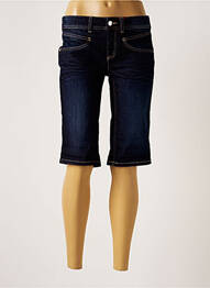 Bermuda taille basse taille basse bleu STREET ONE femme